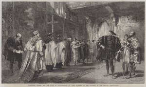 Cardinal Wolsey and the Duke of Buckingham by John Gilbert